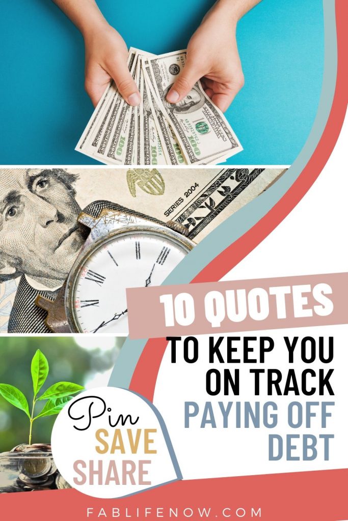 10 quotes to pay off debt