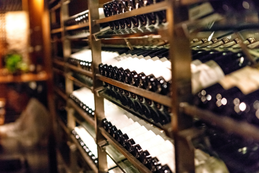 wine cellar in a prescott winery
