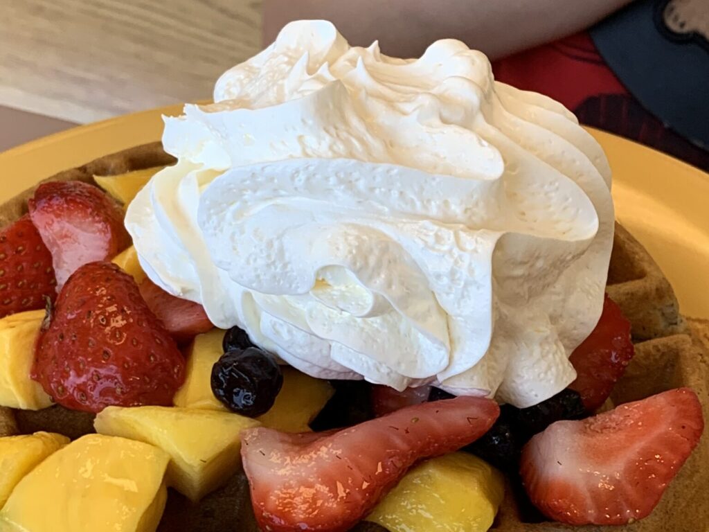 beautiful waffle with fruit in prescott arizona